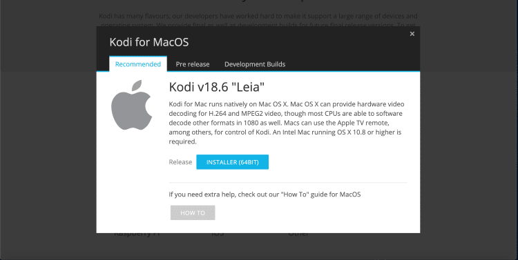 no kodi repos will open on mac os x sierra june 2017